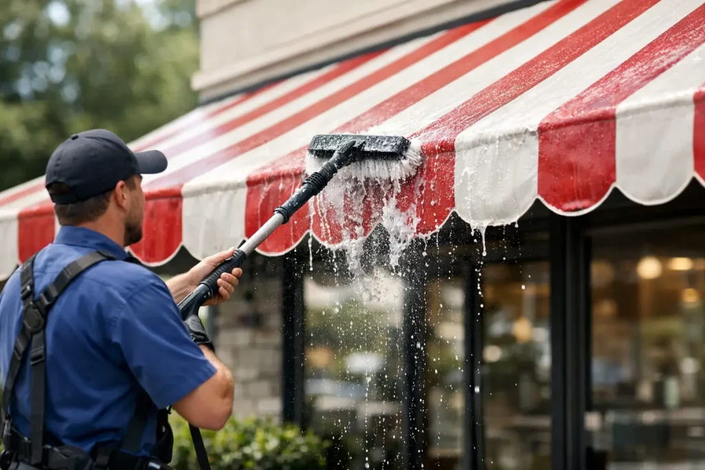 Awning Cleaning That Protects Your Property