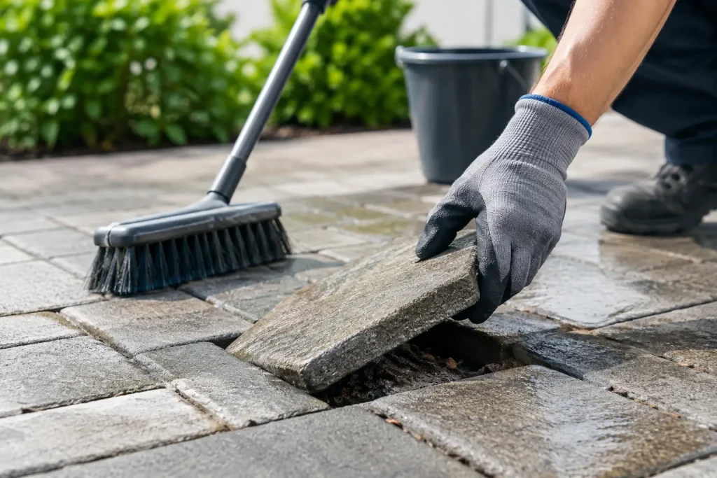 How to Clean Lifting Pavers Without Damage