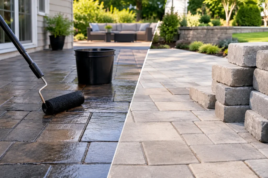 Paver Sealing Versus Replacement for Your Patio