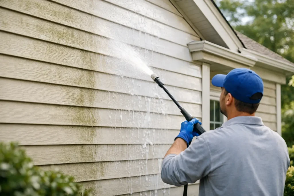 Soft Wash Siding Without Damaging Your Home