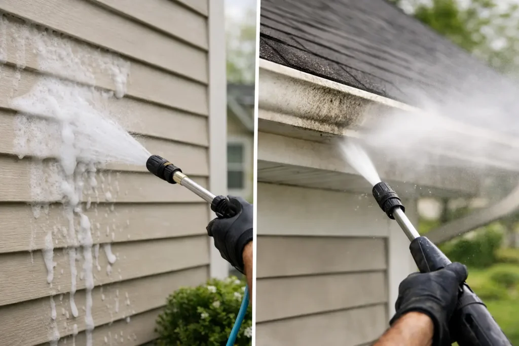 Soft Washing Versus Pressure Washing for Your Home