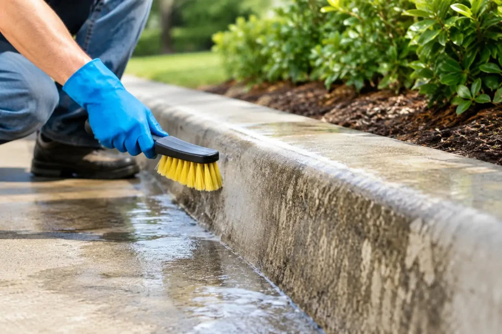 How to Clean Concrete Curbs Without Damaging Them