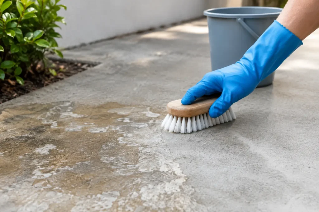How to Remove Hard Water Stains From Concrete